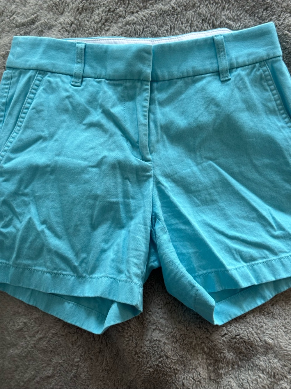 J. Crew Women's Aqua Blue Chino Shorts